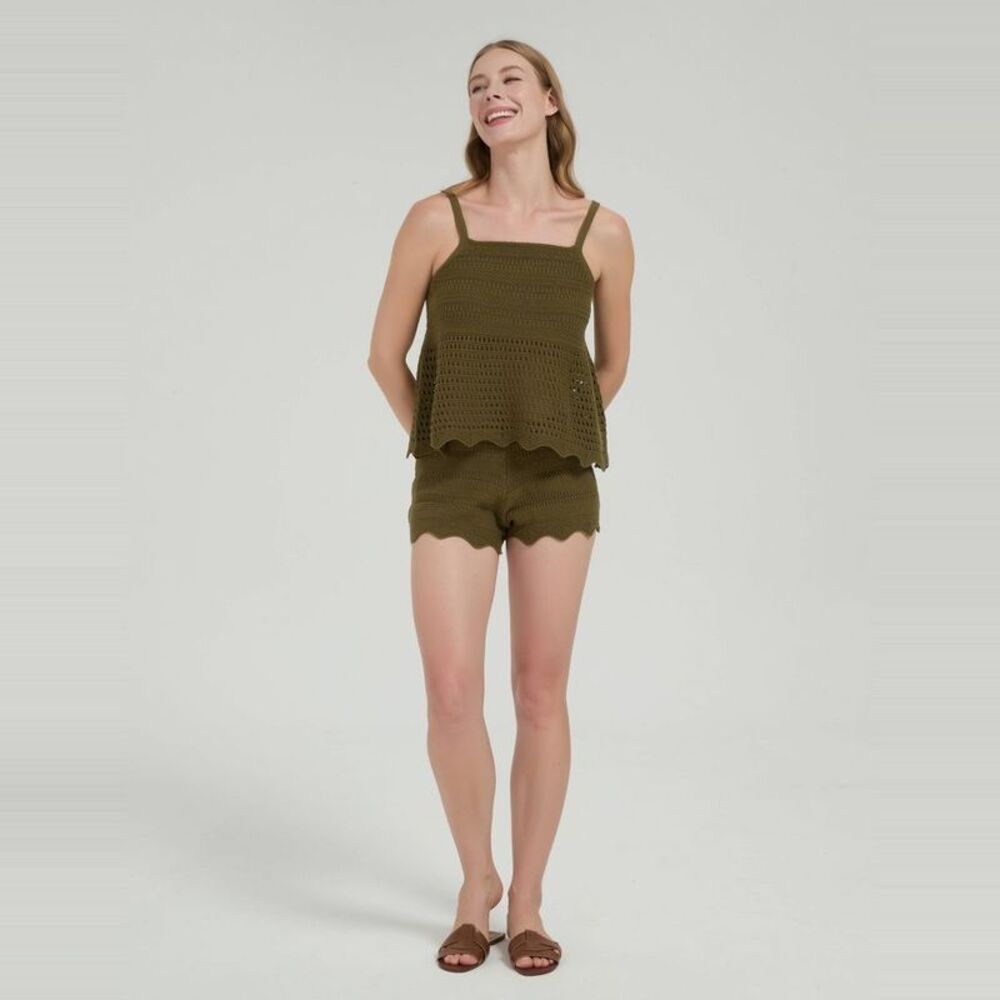 Women's Babydoll Sweater Tank - Wild Fable Olive Green XS